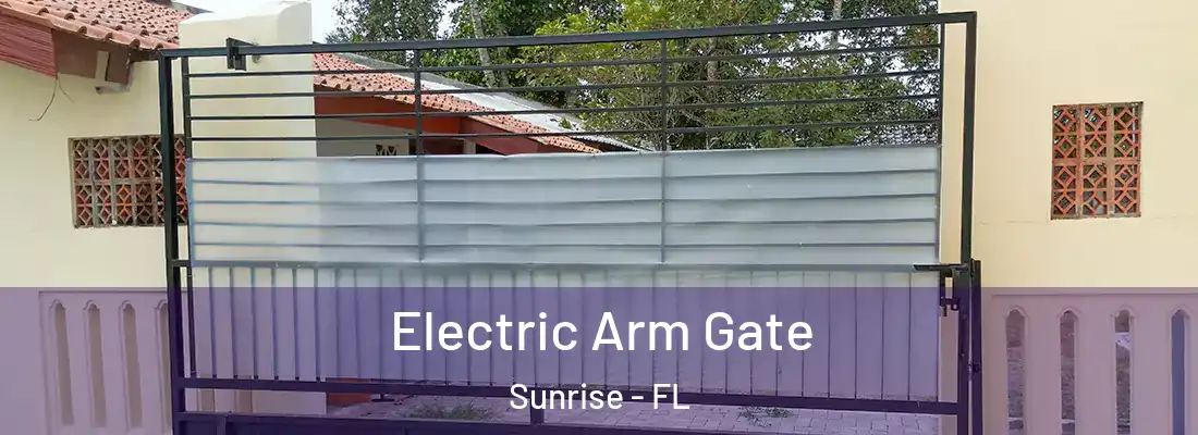 Electric Arm Gate Sunrise - FL