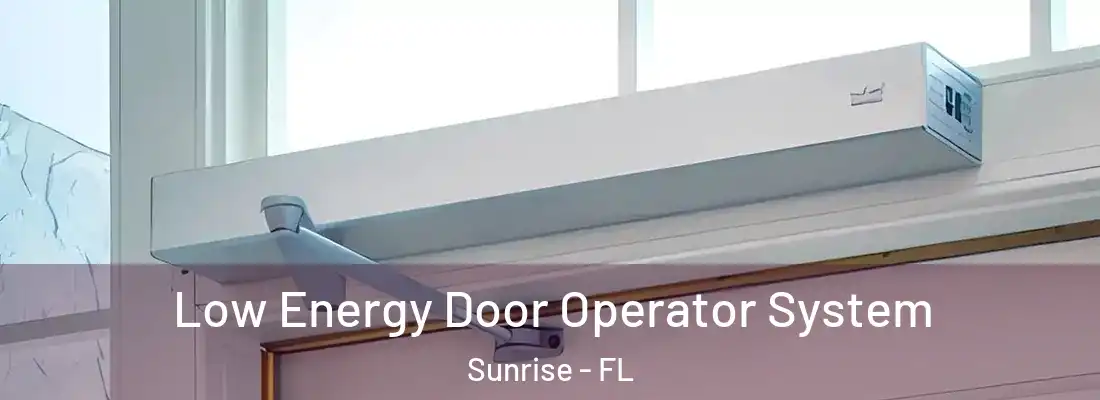  Low Energy Door Operator System Sunrise - FL